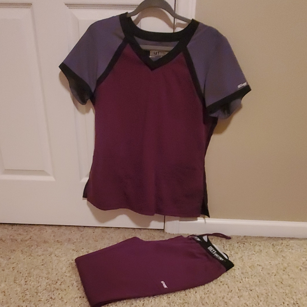 greys anatomy scrub set medium